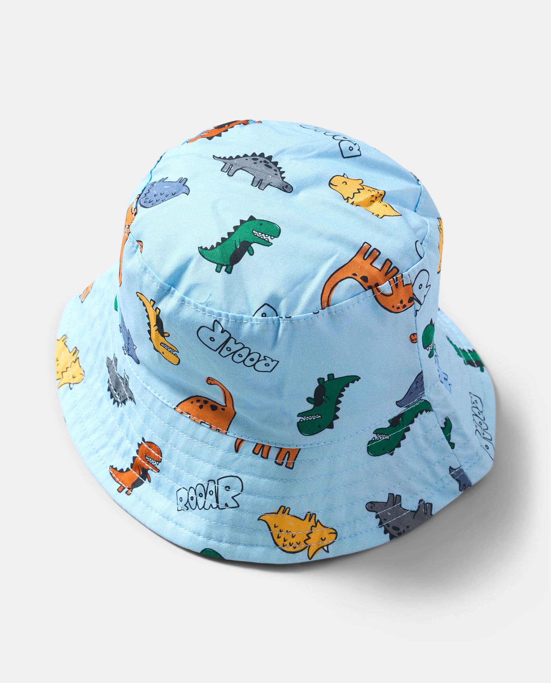Cappellino alla pescatora con stampa dinosauri neonato