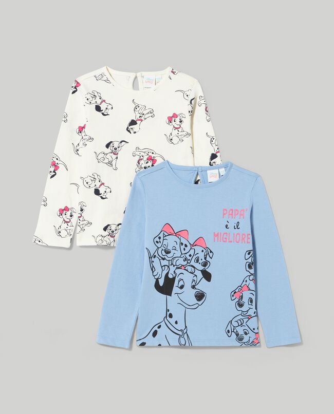Pack 2 t-shirt in puro cotone neonata carousel 0
