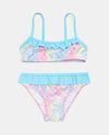Costume bikini effetto iridescente neonata