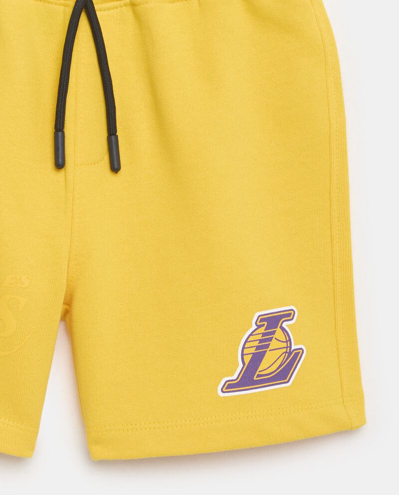 Shorts NBA Lakers con stampa iniziale in jersey di puro cotone bambino single tile 1 cotone
