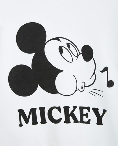 Felpa girocollo stampa Mickey Mouse in cotone elasticizzato ragazza detail 1