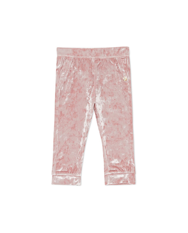 Pantaloni tinta unita effetto velluto neonata carousel 0