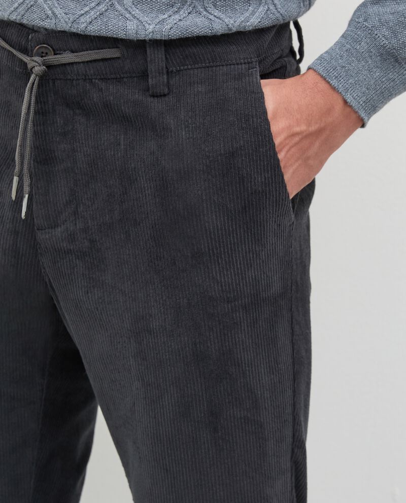 Pantaloni chino in velluto a coste uomo Rumford single tile 2 cotone