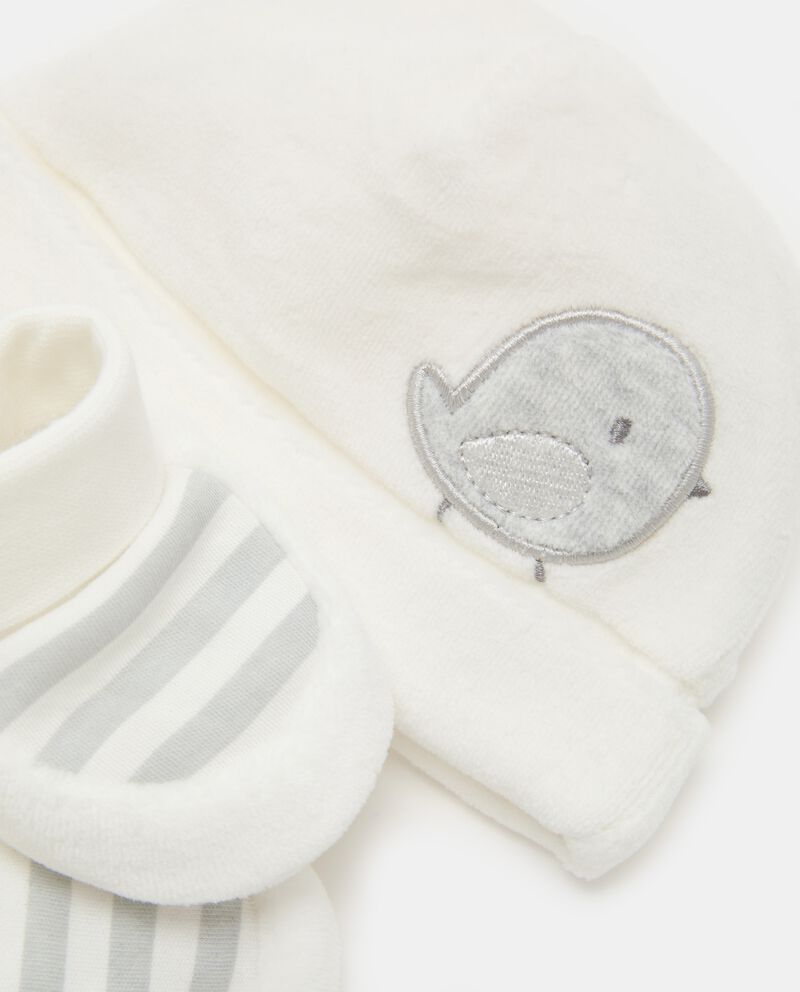 Set berretto e calzini per neonato in misto cotone single tile 1 