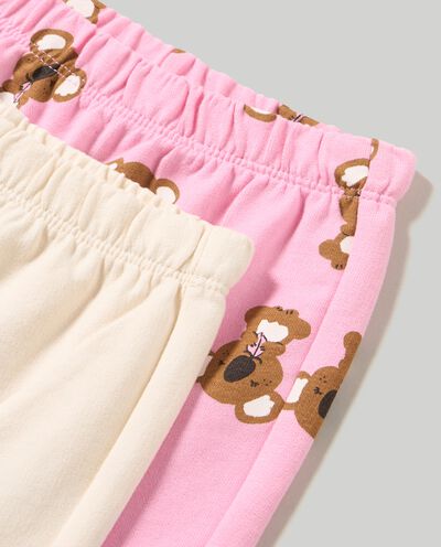 Pack 2 pantaloni in french terry neonata detail 1