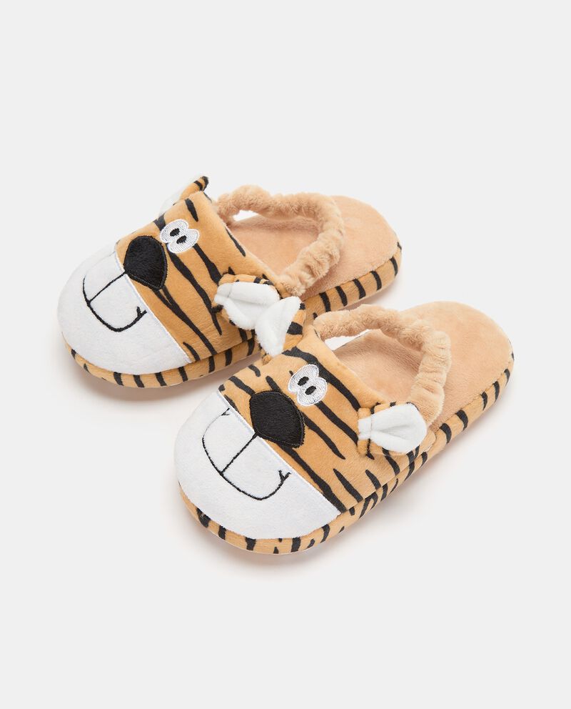 Pantofole con applicazione tigre neonato single tile 0 