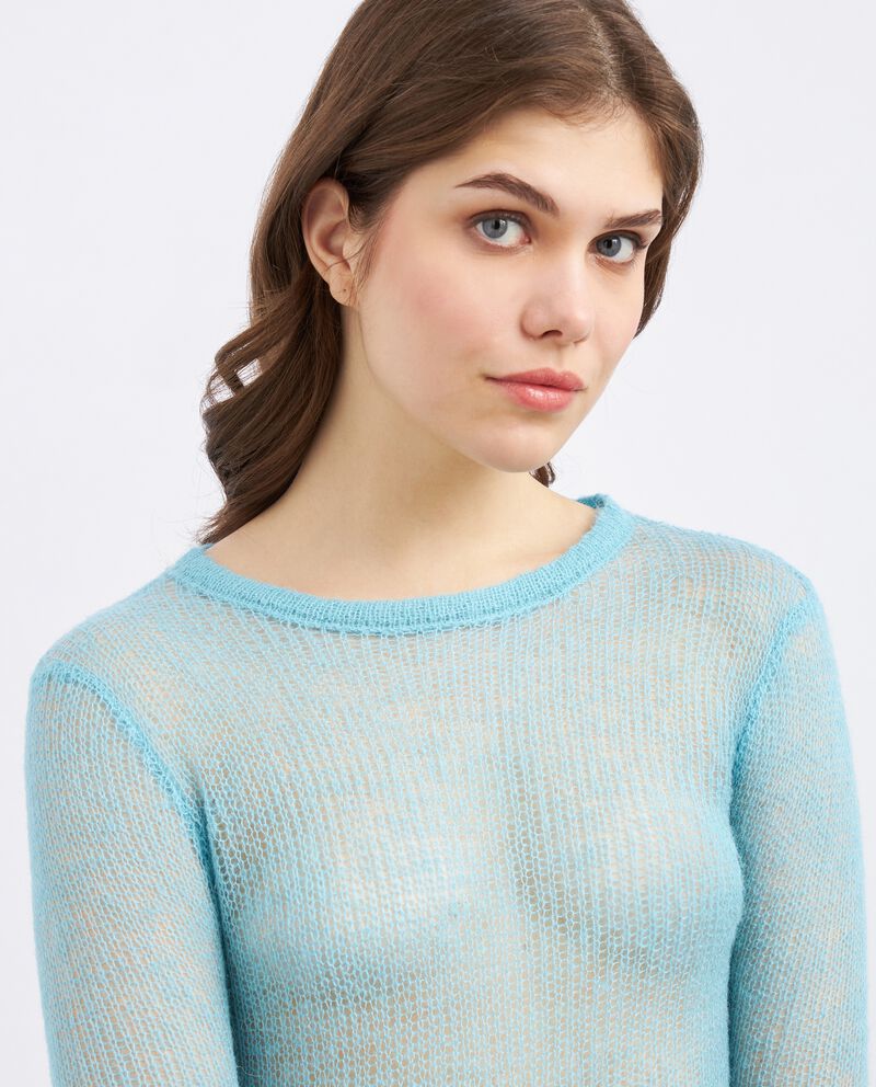 Pullover tricot misto lana donnadouble bordered 2 cotone
