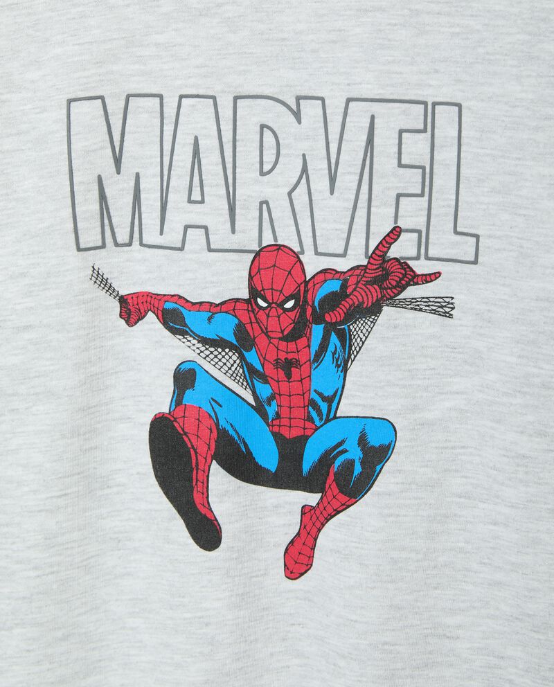 Maglietta girocollo con stampa Marvel in puro cotone bambino single tile 1 cotone