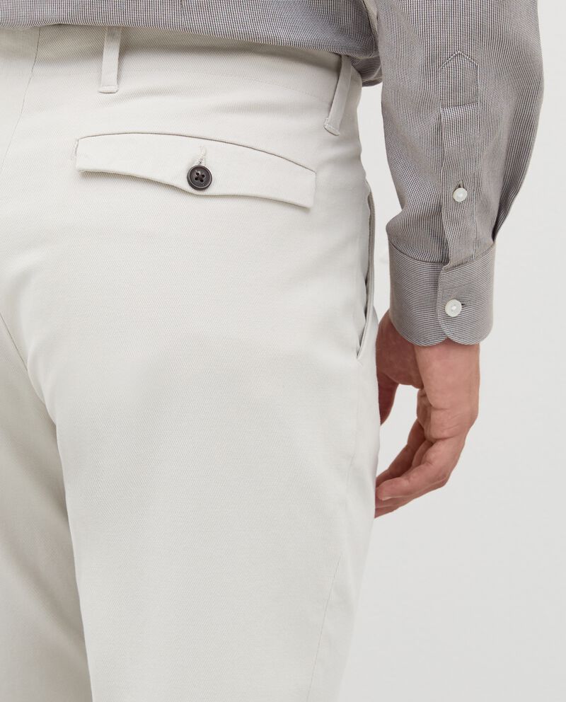 Pantaloni chino in cavarly twill di cotone uomo Rumford single tile 2 cotone