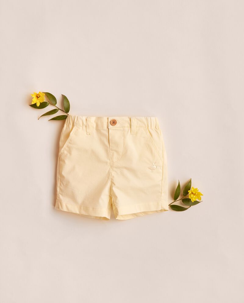 Shorts in puro cotone tinta unita neonato IANA single tile 0 