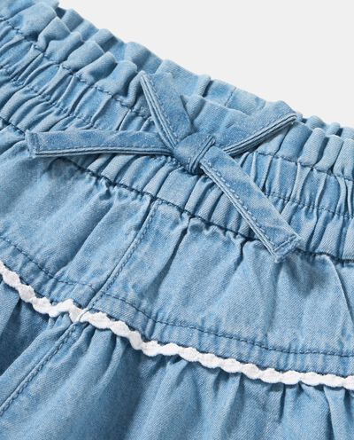 Shorts in denim di cotone neonata detail 1