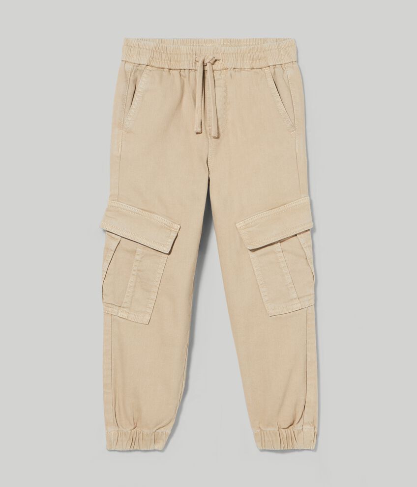 Pantaloni cargo bambino double 1 cotone