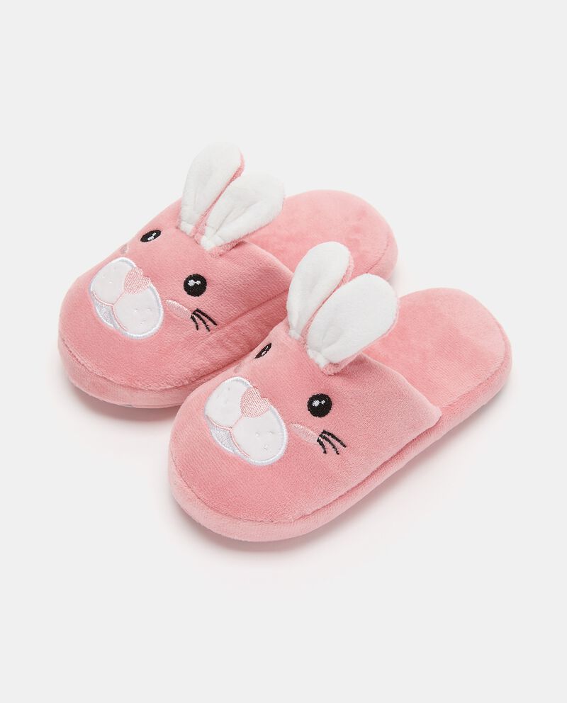 Pantofole con applicazione coniglio neonata cover