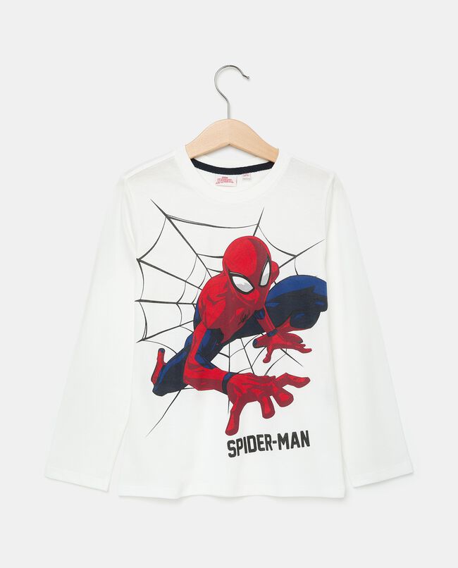Maglietta girocollo con stampa Spider-Man in puro cotone bambino carousel 0