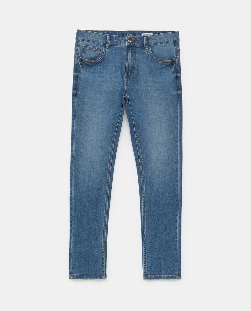 Jeans skinny fit stone wash uomo cover