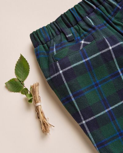 Pantaloni in tartan misto lana IANA neonato detail 1