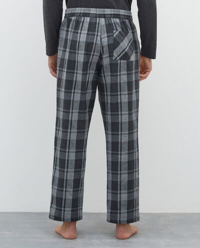 Pantalone pigiama in flanella di puro cotone uomo detail 1