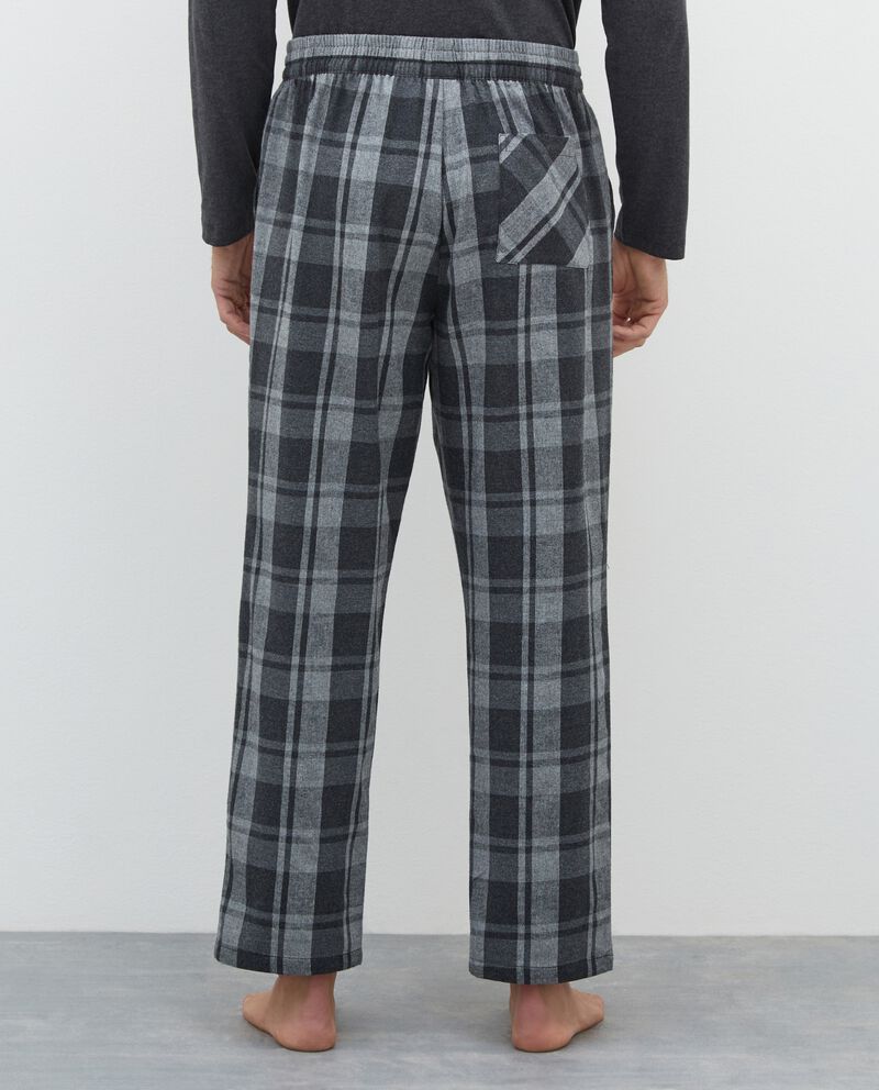 Pantalone pigiama in flanella di puro cotone uomo single tile 1 