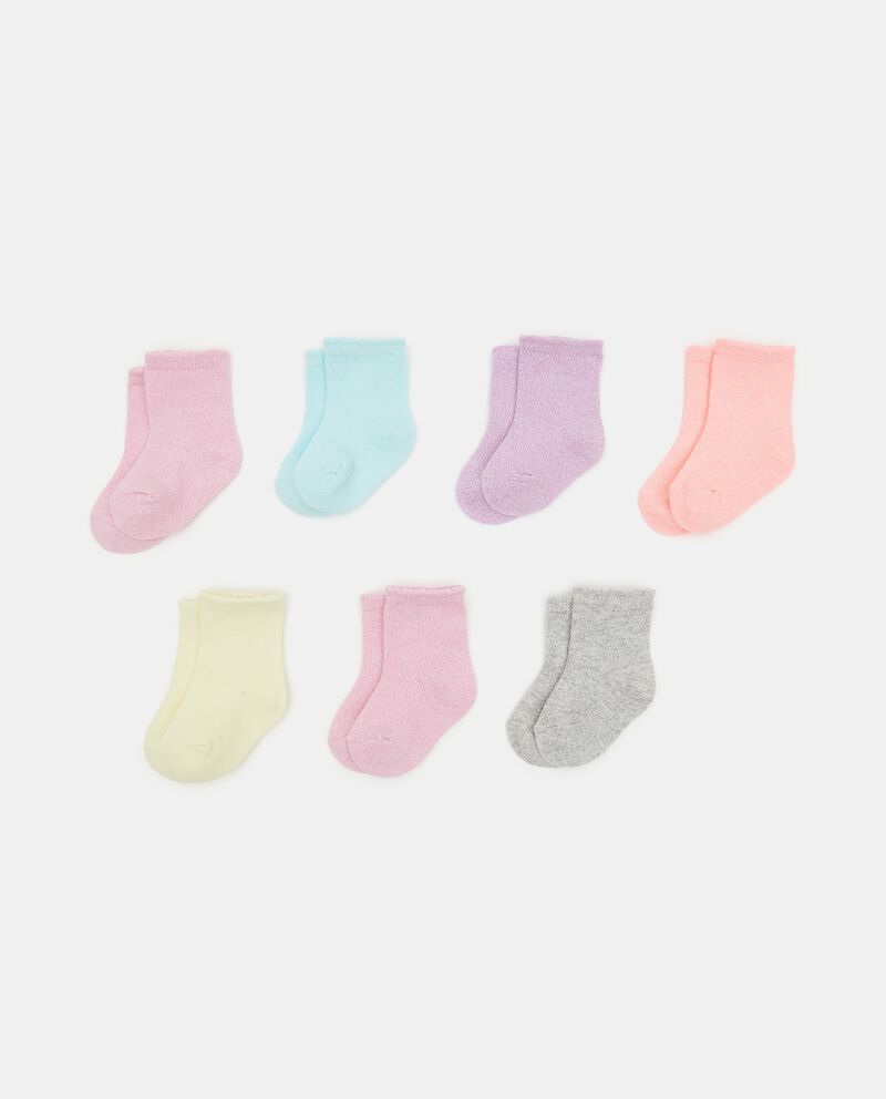Set 7 paia di calzini in cotone organico neonata cover