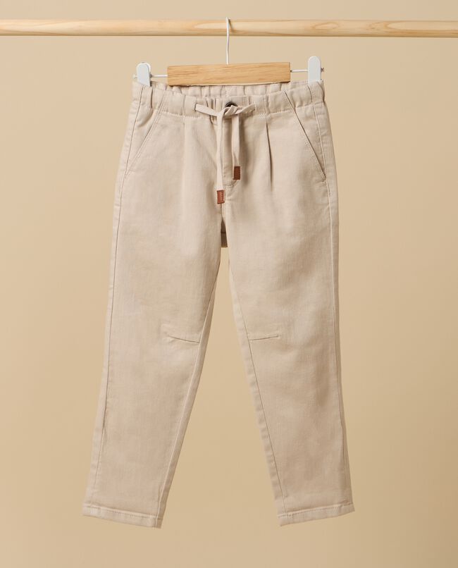 Pantaloni IANA in cotone misto lyocell bambino carousel 0