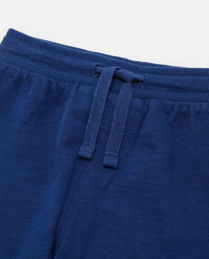 Pantaloni in felpa di puro cotone neonato single tile 1 