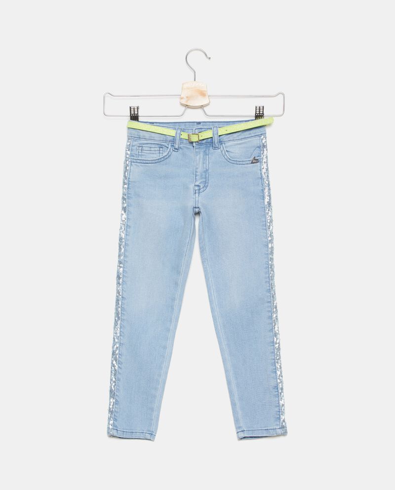 Jeans denim in cotone elasticizzato bambinadouble bordered 0 