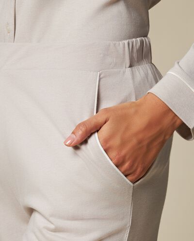 Pantalone pigiama in misto cotone donna detail 2