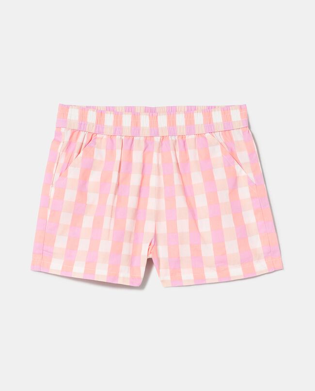 Shorts in cotone a quadri neonata carousel 0