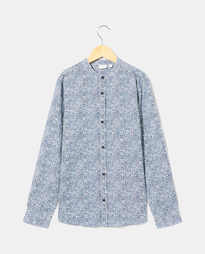 Camicia coreana in misto lino ragazzo single tile 0 
