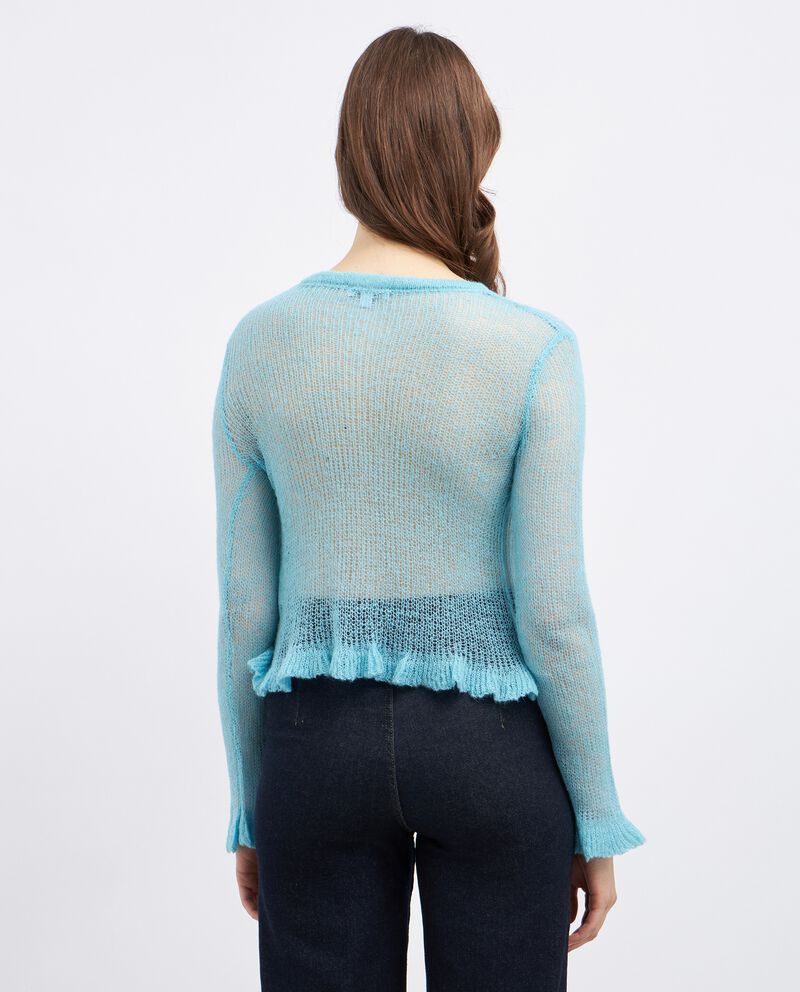 Pullover tricot misto lana donnadouble bordered 1 cotone