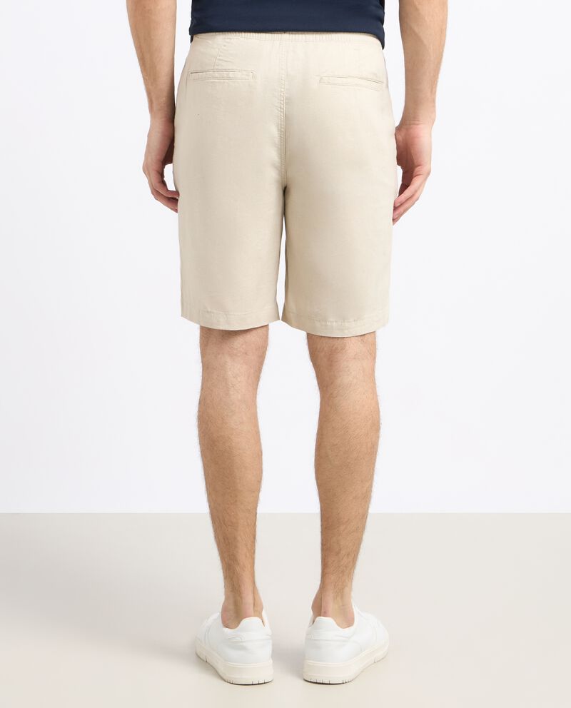 Shorts in misto lino uomo single tile 1 