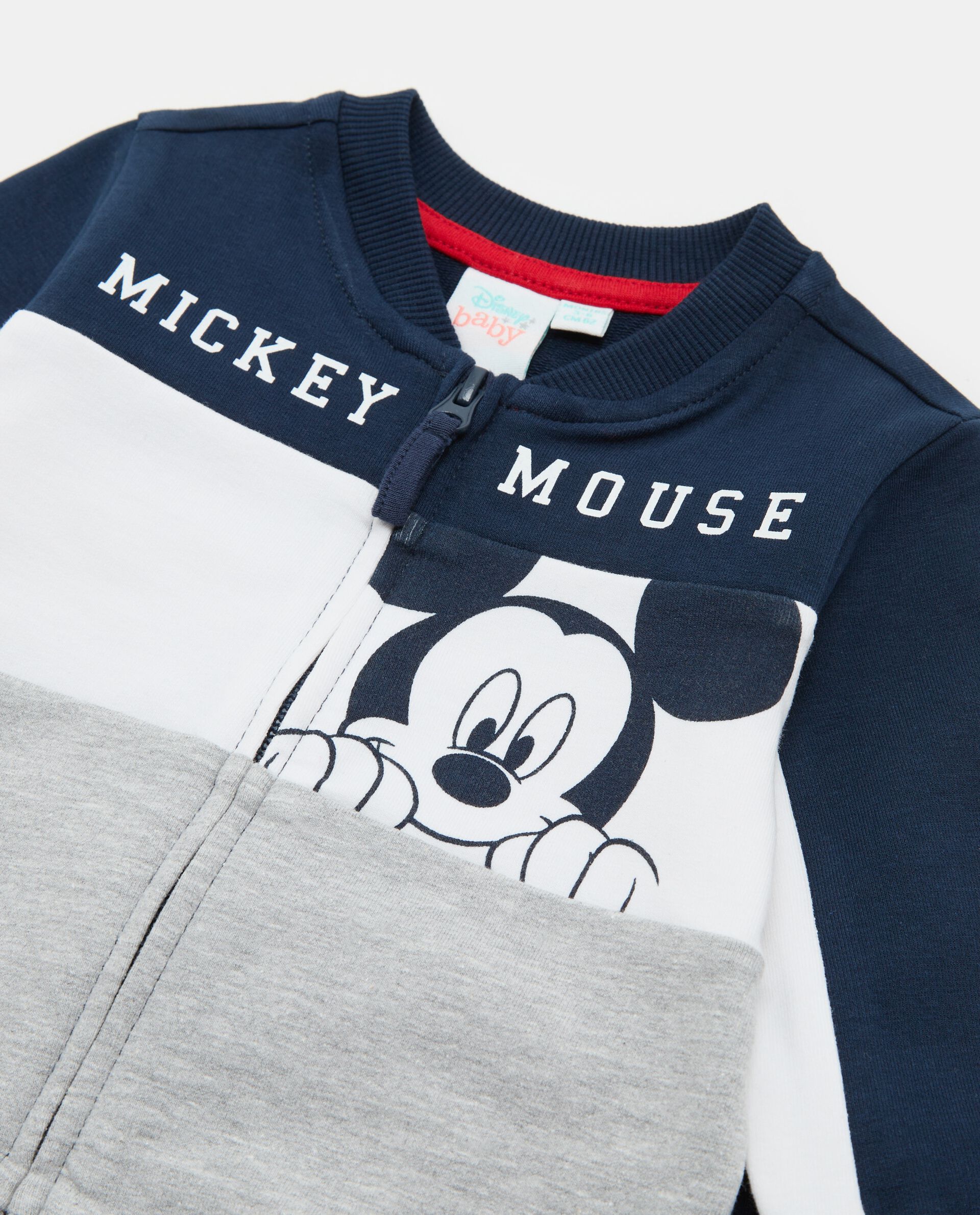 Set jogging Mickey Mouse in cotone elasticizzato neonato
