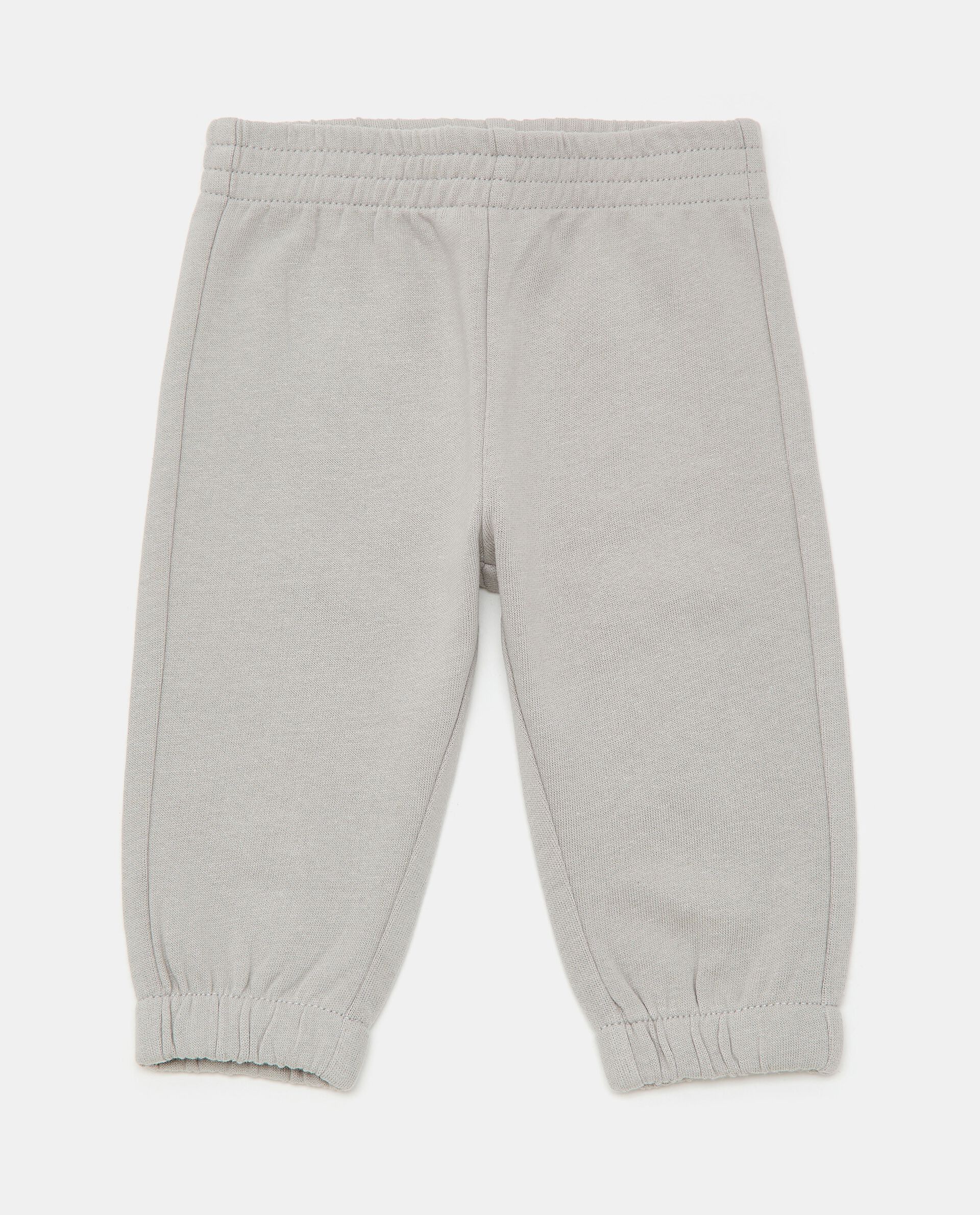 Pantaloni in felpa garzata di puro cotone neonato