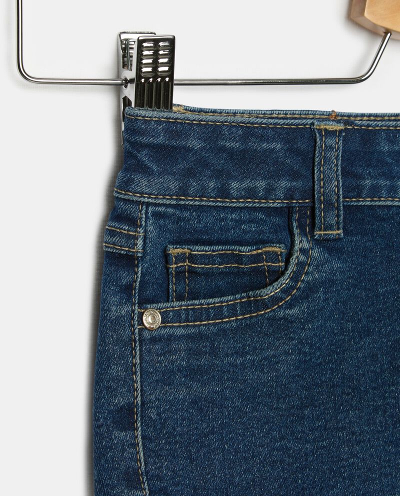 Shorts in jeans con sfrangiature in misto cotone bambina single tile 1 