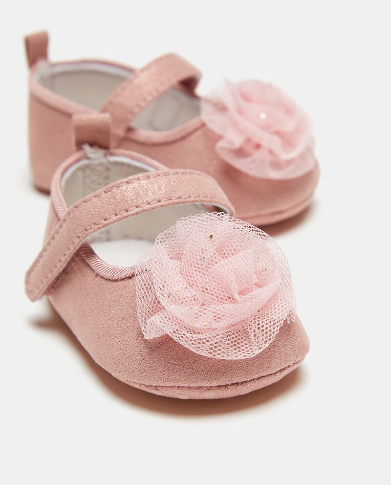 Sandalo con fiore in tulle neonata single tile 1 