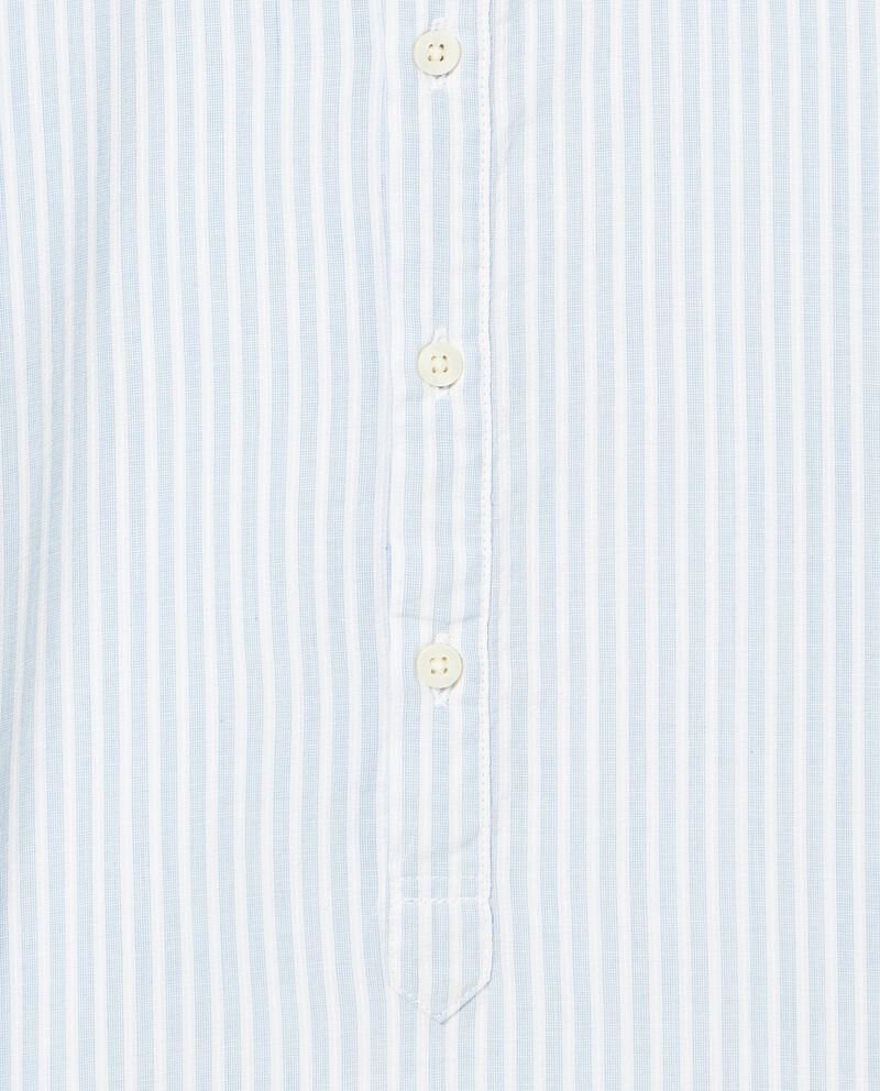 Camicia coreana in misto lino ragazzodouble bordered 1 