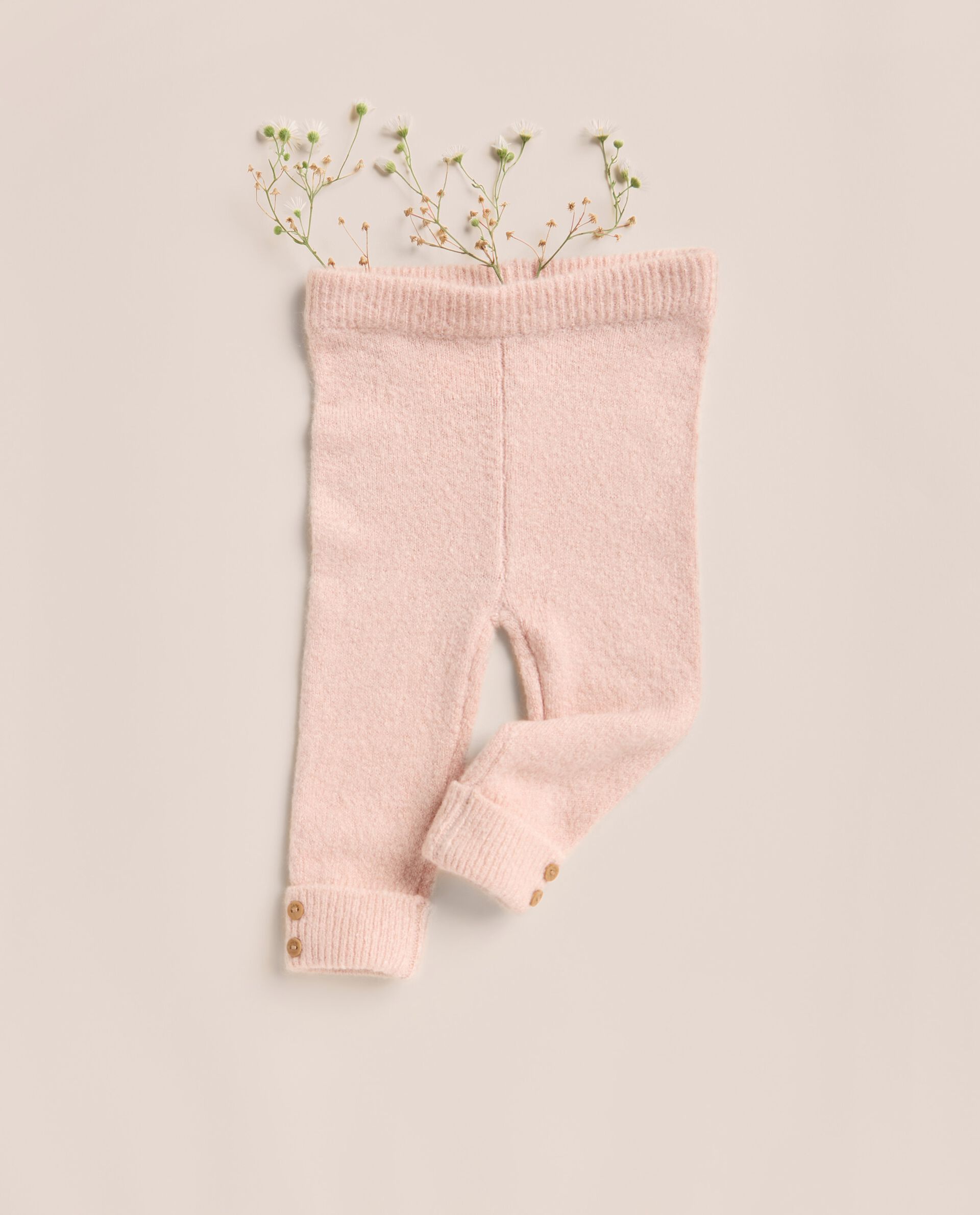 Leggings in maglia misto lana IANA neonata