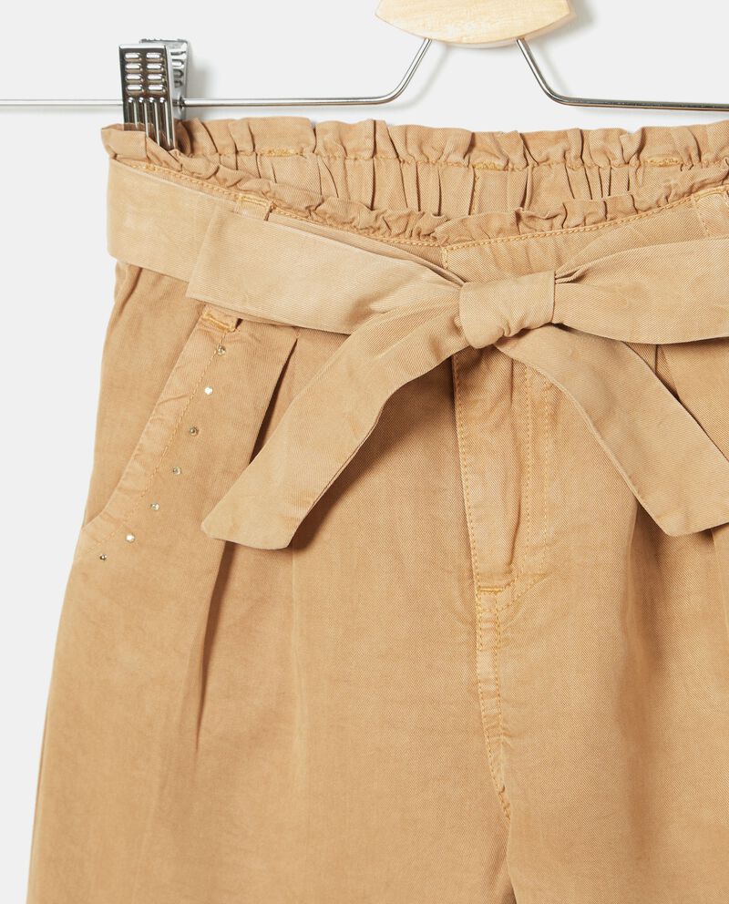 Pantaloni in lyocell con fusciacca bambina single tile 1 
