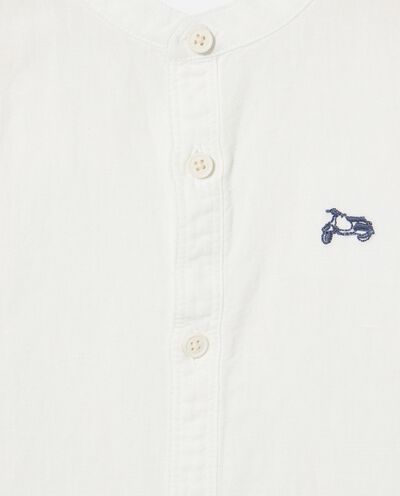 Camicia coreana in misto lino bambino detail 1