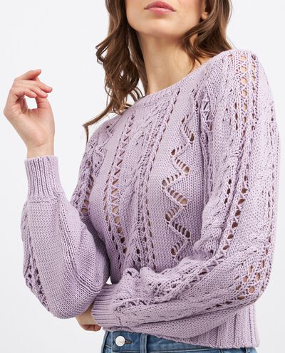Pullover tricot in misto cotone donna detail 2