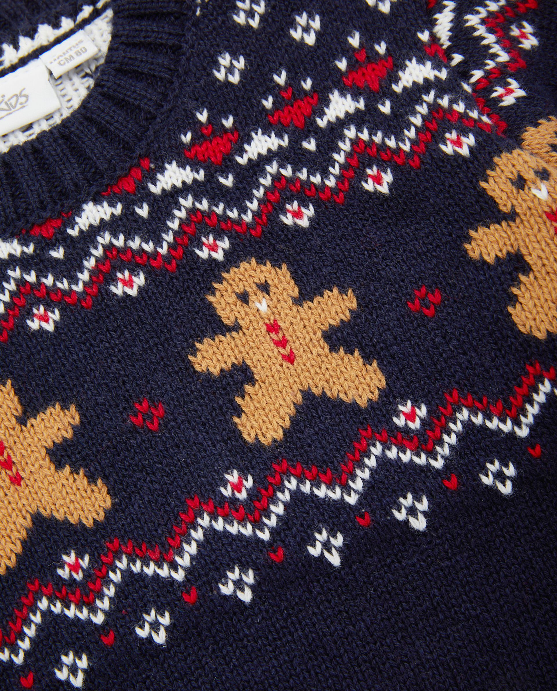 Maglione in tricot con motivi jacquard neonato