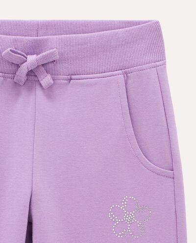 Jogger in cotone stretch bambina detail 1