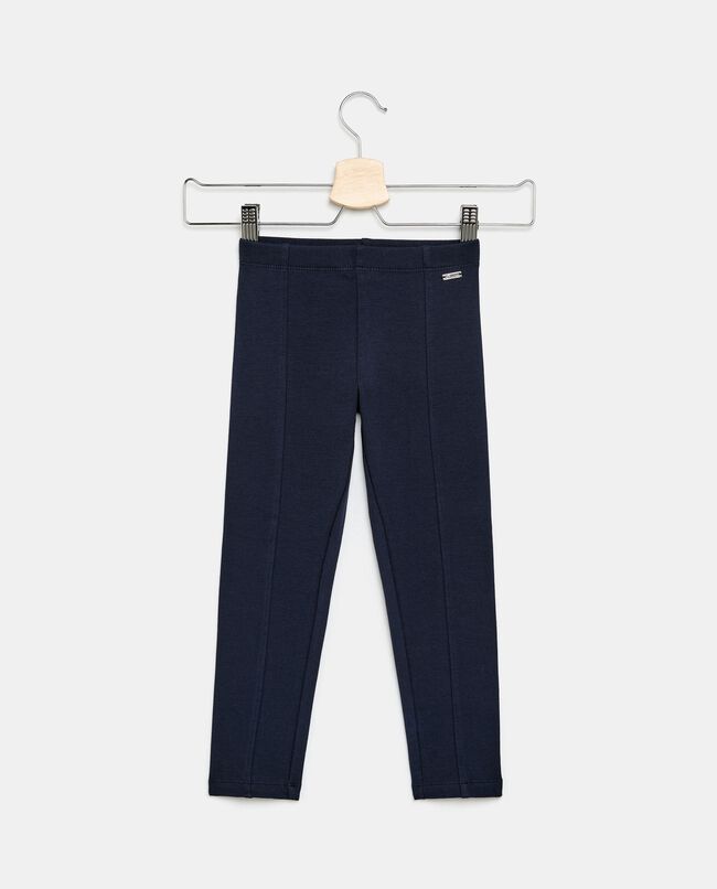 Pantaloni stretti in cotone elasticizzato bambina carousel 0