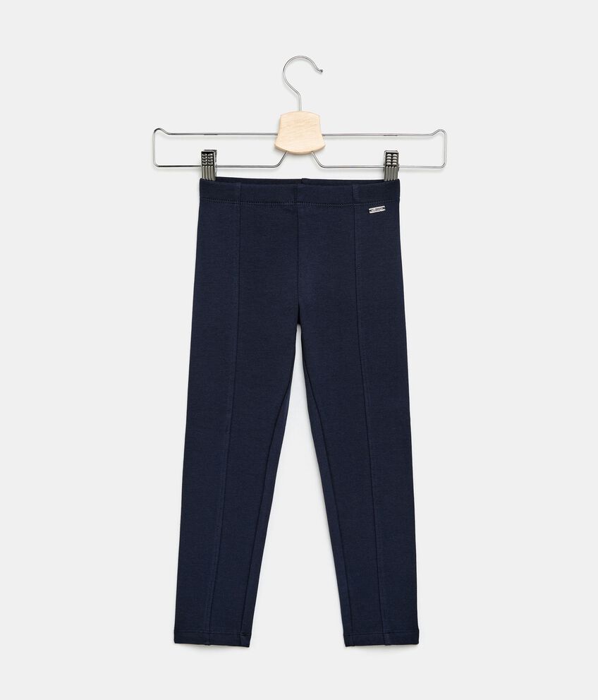 Pantaloni stretti in cotone elasticizzato bambina double 1 