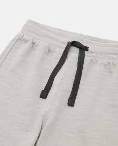 Pantaloni in felpa di puro cotone neonato detail 1