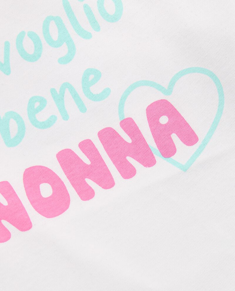 T-shirt in puro cotone con stampa “ti voglio bene nonna” neonata single tile 1 