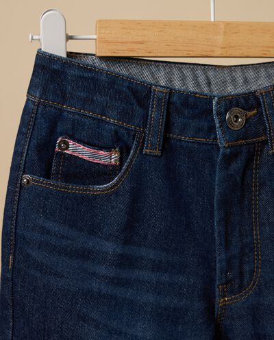 Pantaloni IANA cargo in denim di puro cotone detail 1