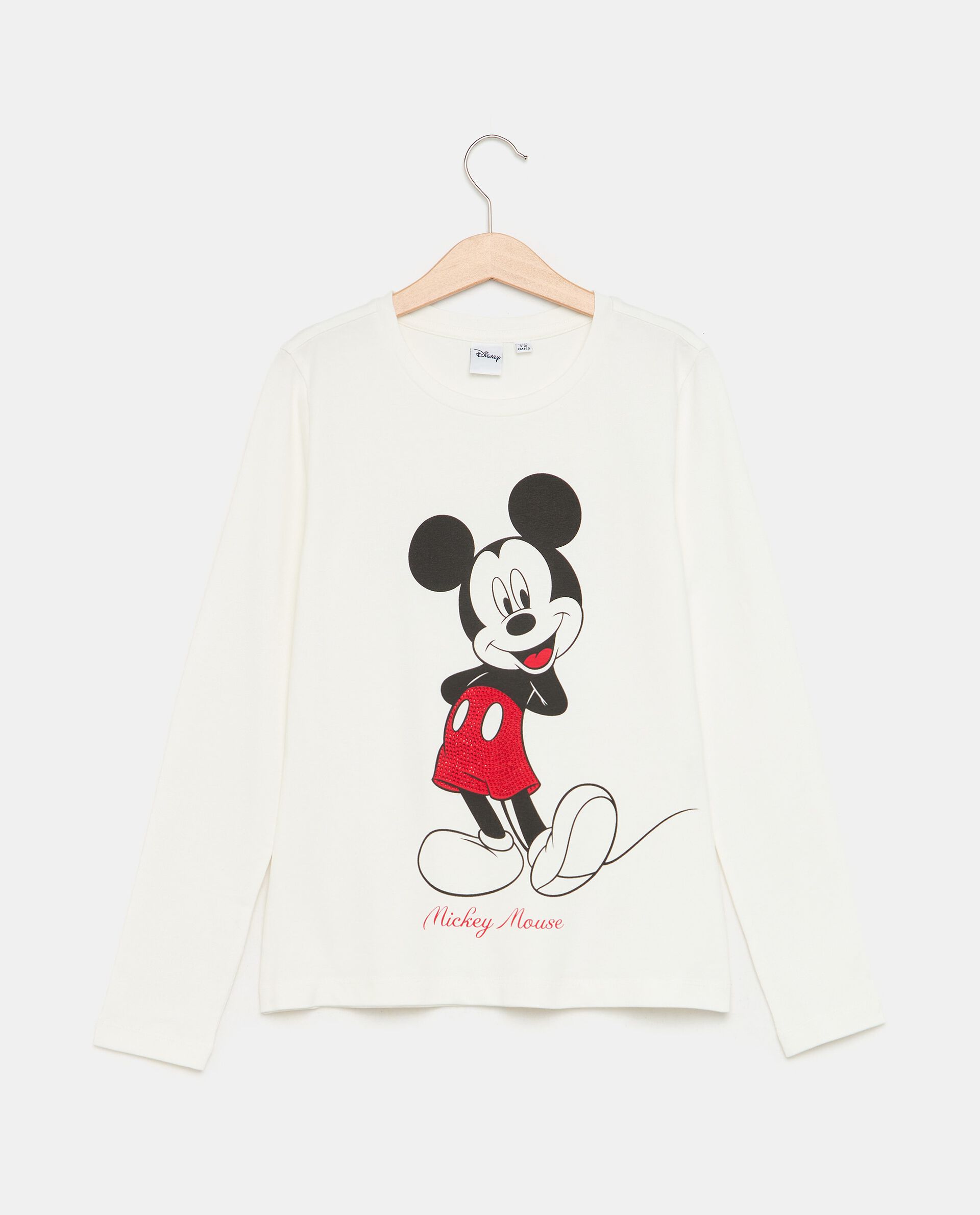 T-shirt in cotone elasticizzato con stampa Disney ragazza