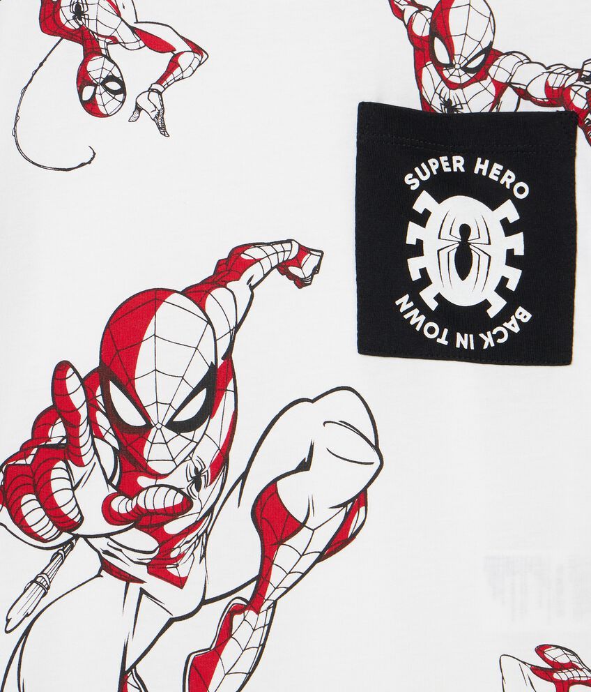 T-shirt in jersey di puro cotone Spiderman bambino double 2 
