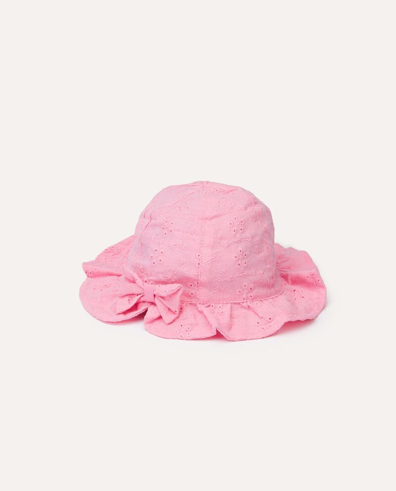 Cappello in puro cotone sangallo neonatadouble bordered 0 cotone